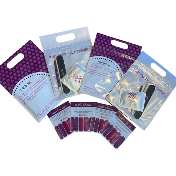 Jamberry Nail Wrap Manicure Party Pack - Set of 4 Kits - New/Sealed - Picture 1 of 5